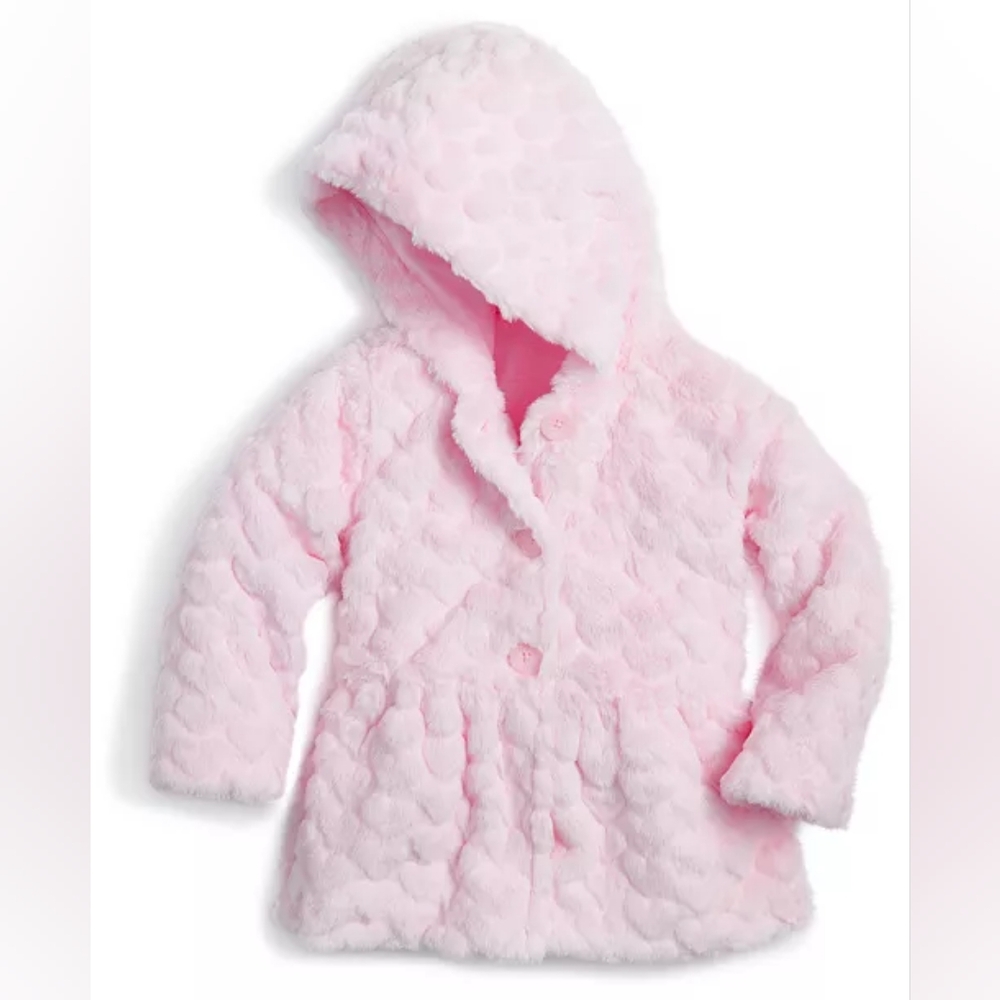 Toddler Girls Faux-Fur Peplum Coat